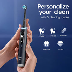 Oral-B iO Series 6 app display with AI recognition