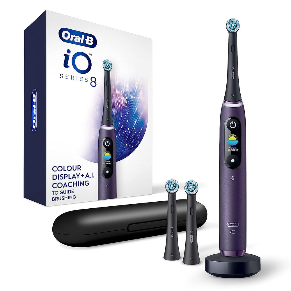Oral-B iO Series 8 Electric Toothbrush Violet Ametrine front view