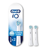 Oral-B iO Ultimate Clean replacement heads 2-pack white – product front