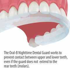 Illustration of 3-minute at-home fitting for Oral-B Night Guard