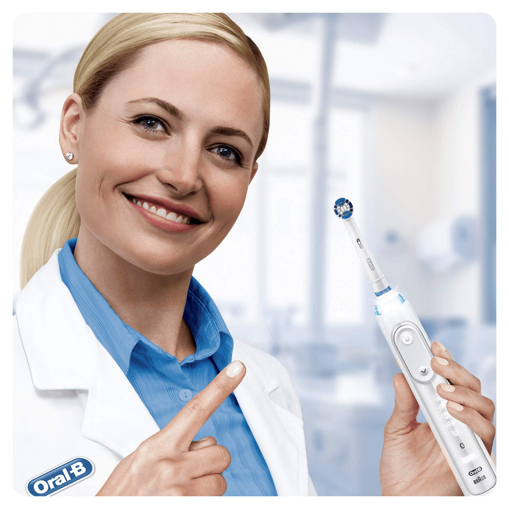 Close-up of Oral-B Precision Clean bristles