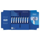 Eight-pack Oral-B Precision Clean replacement toothbrush heads in mailbox packaging