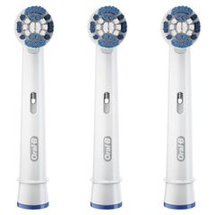 Three Oral-B Precision Clean replacement brush heads