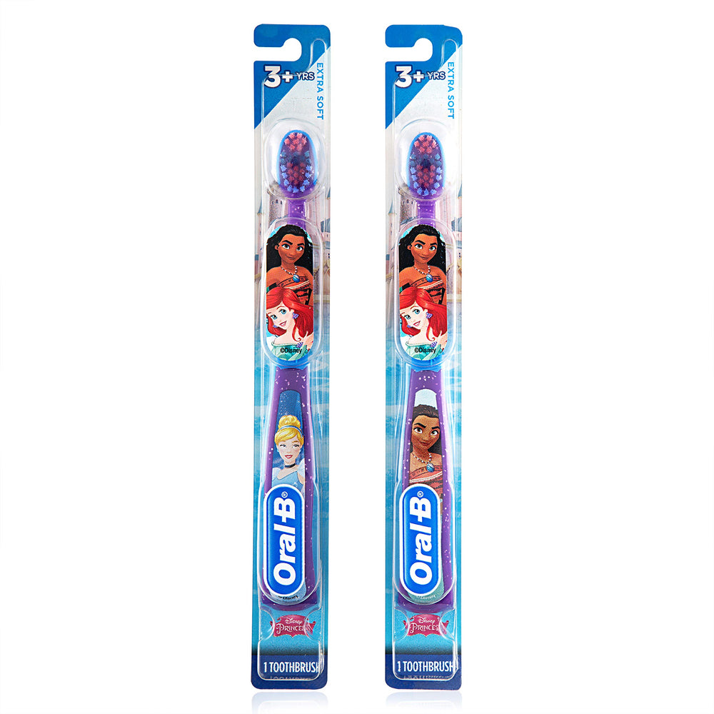 Colorful Oral-B Princess toothbrush for children ages 3 and up
