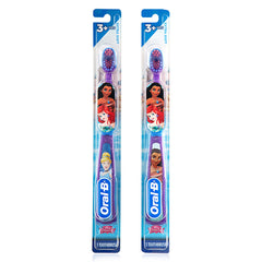 Colorful Oral-B Princess toothbrush for children ages 3 and up