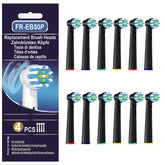 Replacement toothbrush head compatible with Oral-B Pro 1000, Genius X and Smart 1500 – black