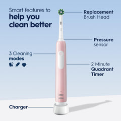 In-handle timer display on the Oral-B Pro 1000 Pink