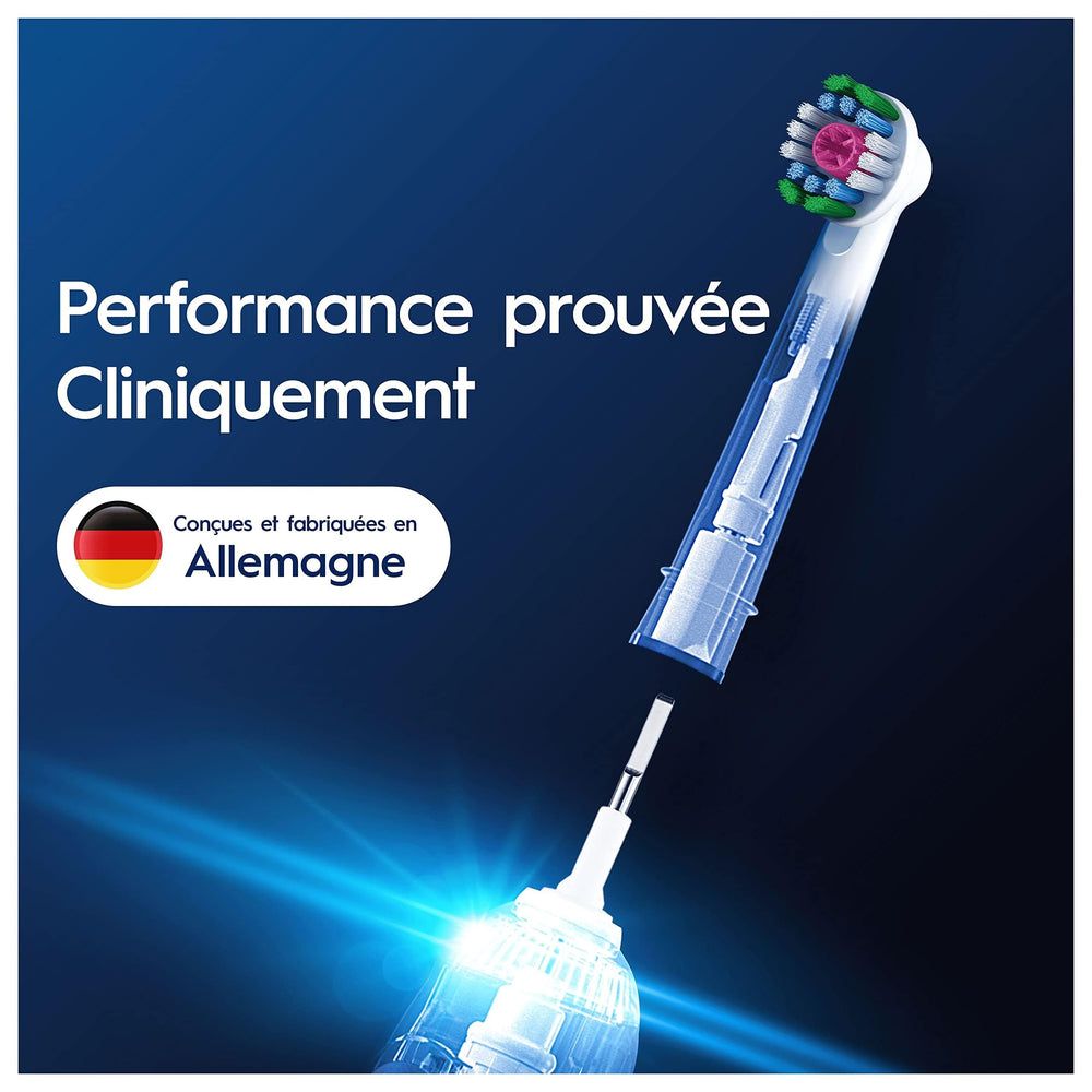 Oral-B Pro 3D White head designed for surface stain removal