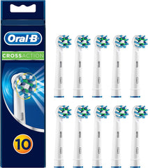Oral-B Pro Cross Action toothbrush heads – 10-pack in post box packaging, compatible with most Oral-B rechargeable toothbrushes