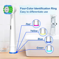 Dense round bristles for thorough tooth-by-tooth cleaning