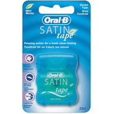 Oral-B Satin Tape Mint dental floss 25m – 6 units packaging, front view
