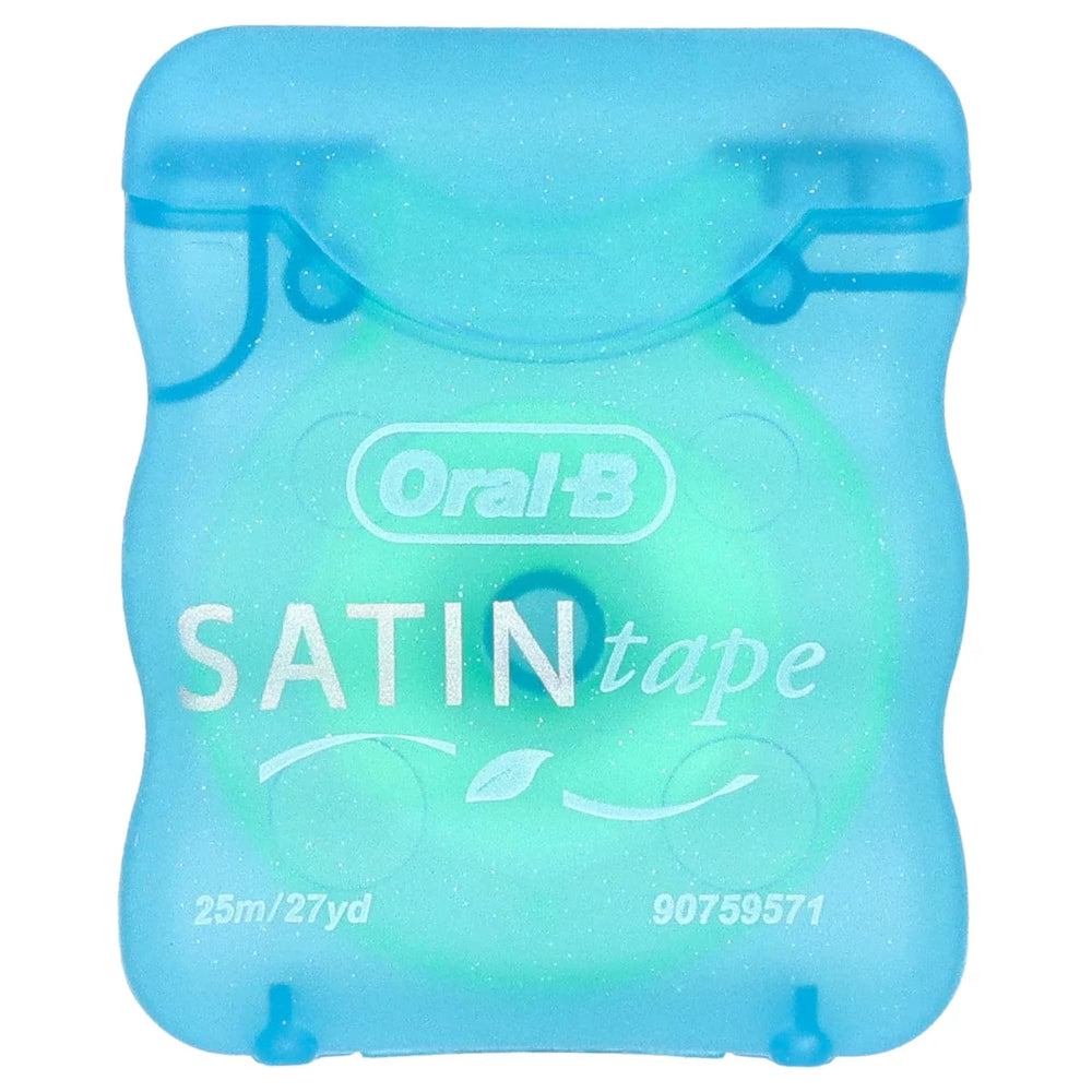Oral-B Satin Tape Mint dental floss 25m – 6 units packaging, back view