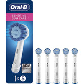 Oral-B Sensitive Gum Care replacement brush heads 5-pack and box