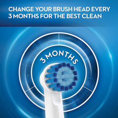 Five Oral-B Sensitive Gum Care replacement heads displayed together