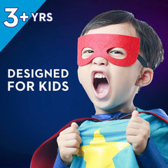Close-up of replaceable brush head compatible with Oral-B kids toothbrush