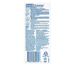 Oral-B Super Floss Mint 3-pack display for braces and bridges
