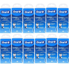 Oral-B Super Floss pre-cut mint strands with threaders – image 1