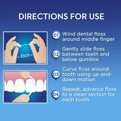 Mint-flavored floss with threaders for braces – image 2
