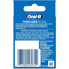 Packaging and product box of Oral-B Threader Floss