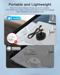 Charger base with detachable cable for travel