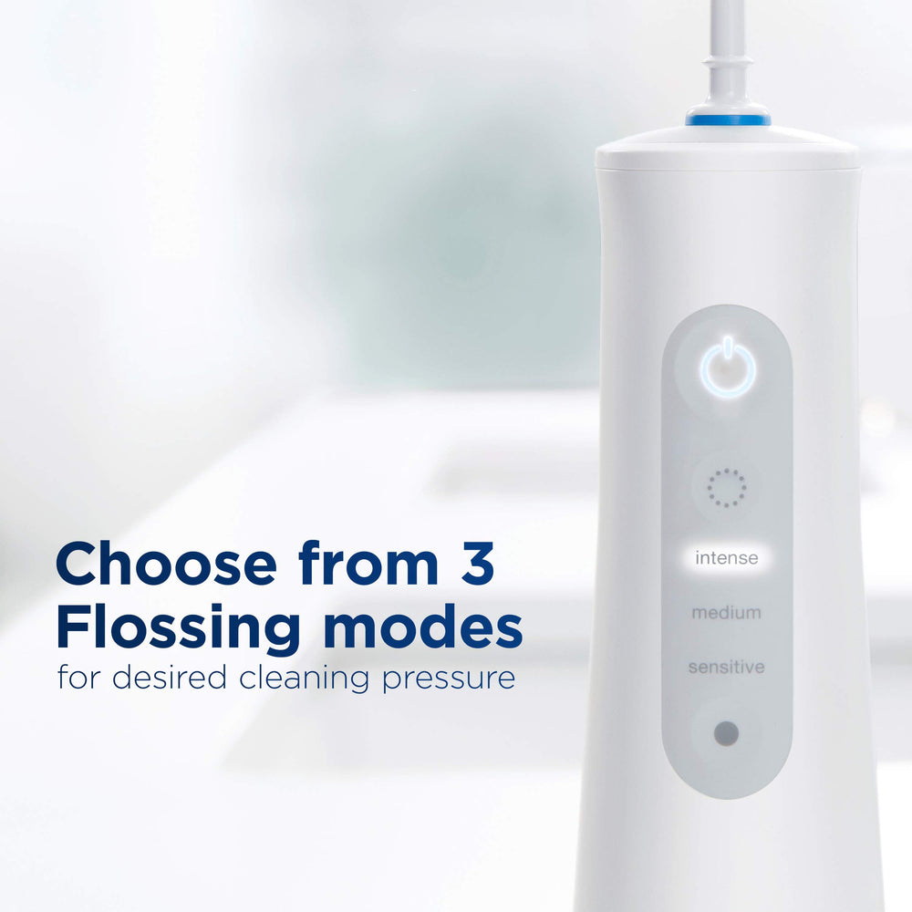 Three flossing modes: Multi-Jet, Focused, Rotational