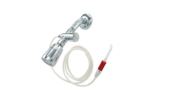 ShowerBreeze connected to shower arm for installation