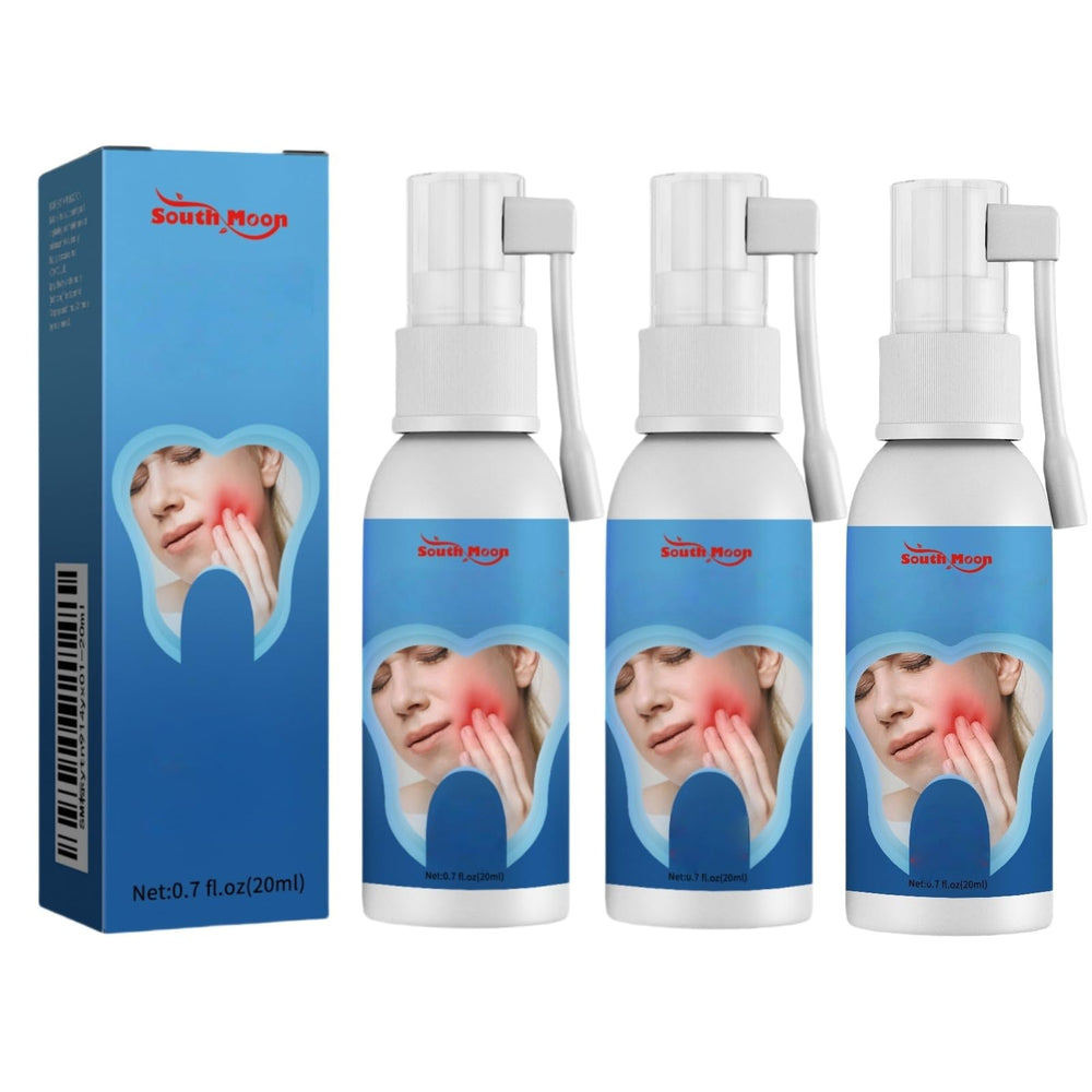 Packaging of 3PCS/1PCS Oral Care Spray with 0.7 fl oz bottles