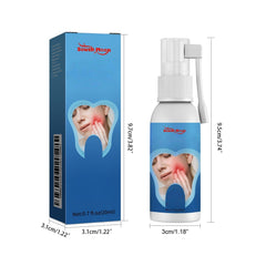 Portable travel-size oral care spray in compact bottle