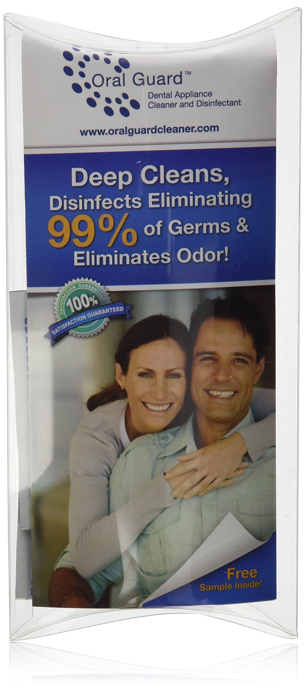 Bottle of Oral Guard Cleaner and Disinfectant for dental appliances