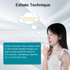 Side view of the white Oral Odor Freshening Detector