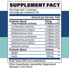 One lozenge per day for a 60-count supply