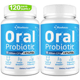 Product package showing Oral Probiotics 11B CFU for bad breath