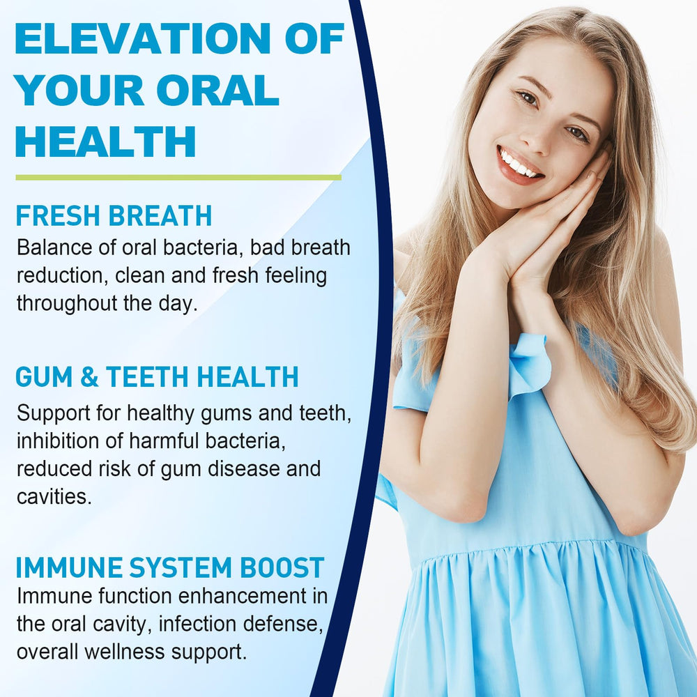 Sugar-free chewable probiotic lozenge for dry mouth relief