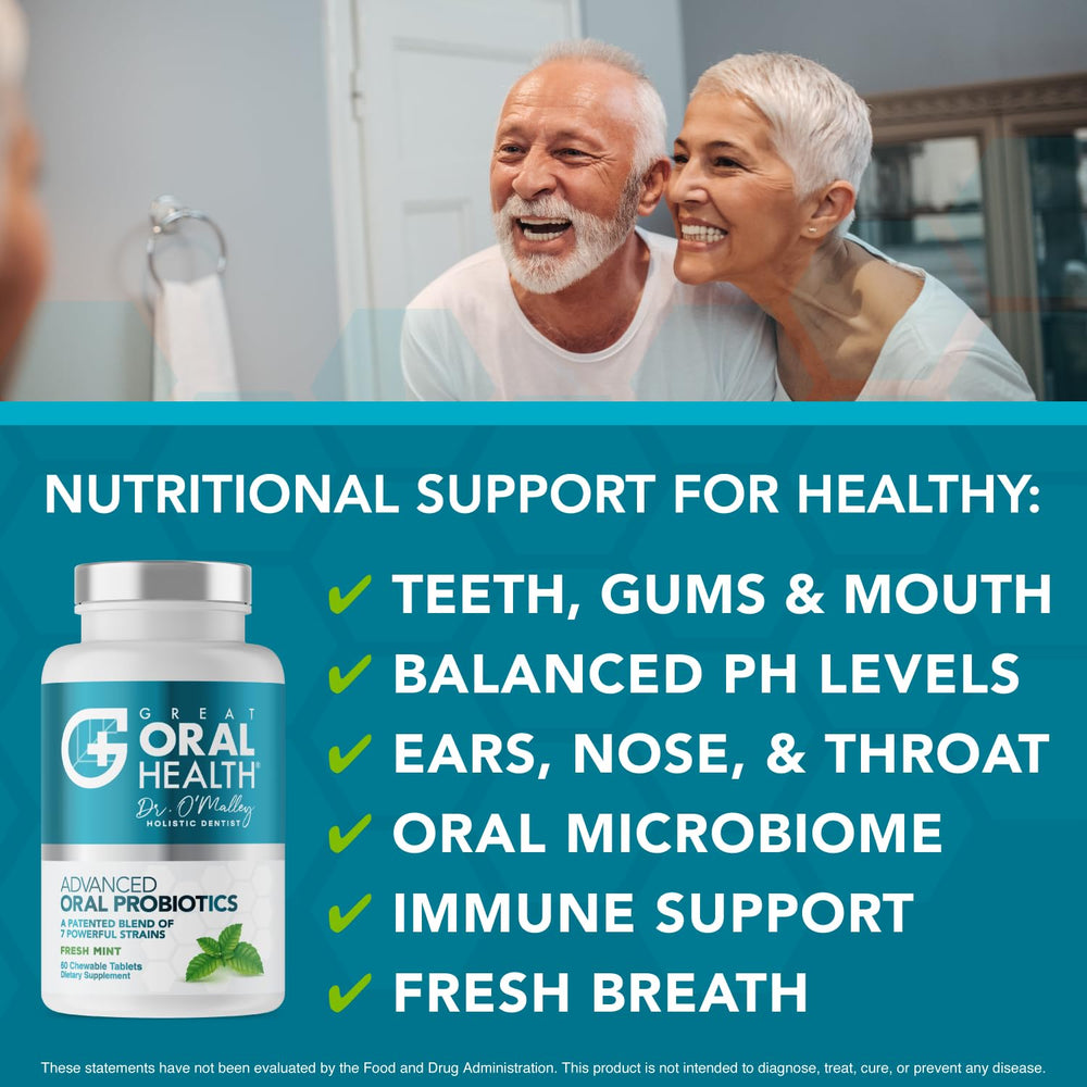 60 chewable probiotic tablets for teeth and gums