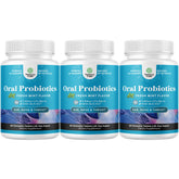 Minty Fresh BLIS K12 oral probiotic packaging for 3-pack