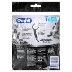 Oral-B Charcoal Infused Mint Floss Picks 75-count packaging
