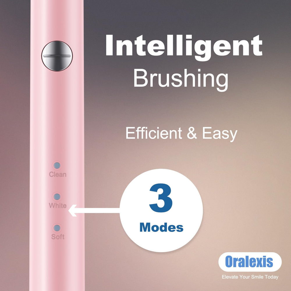 Tongue scraper included with ORALEXIS toothbrush
