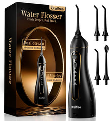 Oralfree Water Flosser device with cordless design