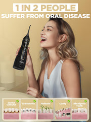 Includes 3 standard nozzles and orthodontic nozzle