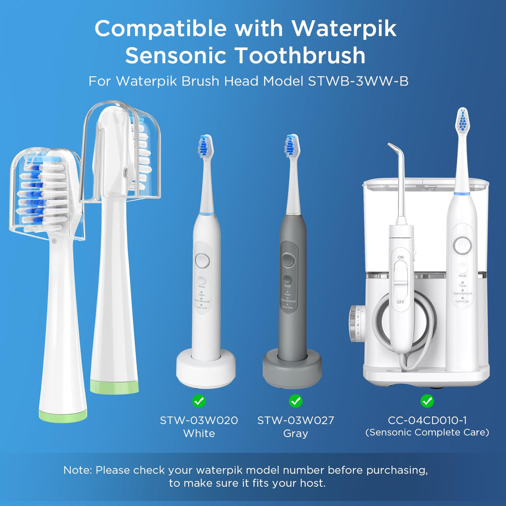 Oralphi 4-pack Waterpik Sensonic CC-04CD010-1 replacement heads – view 2