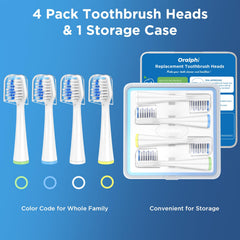 Oralphi 4-pack Waterpik Sensonic STW-03W020/027 replacement heads – view 2