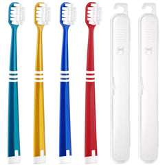 Oralphi 4-pack dark-colored toothbrushes