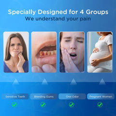 Six-pack Oralphi toothbrush set for adults, pregnant women, and elderly