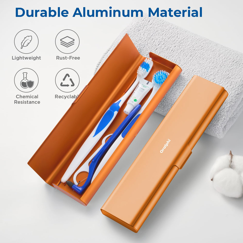 Interior view showing capacity for manual toothbrush and accessories