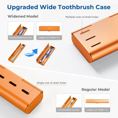 Case holding toothbrush, toothpaste, floss and accessories
