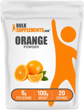 BulkSupplements Orange Powder 100g packaging