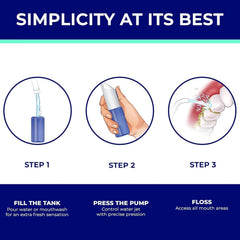 Portable cordless design of ORAVIX water flosser