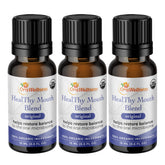 OraWellness Healthy Mouth Blend Tooth Oil bottle close-up