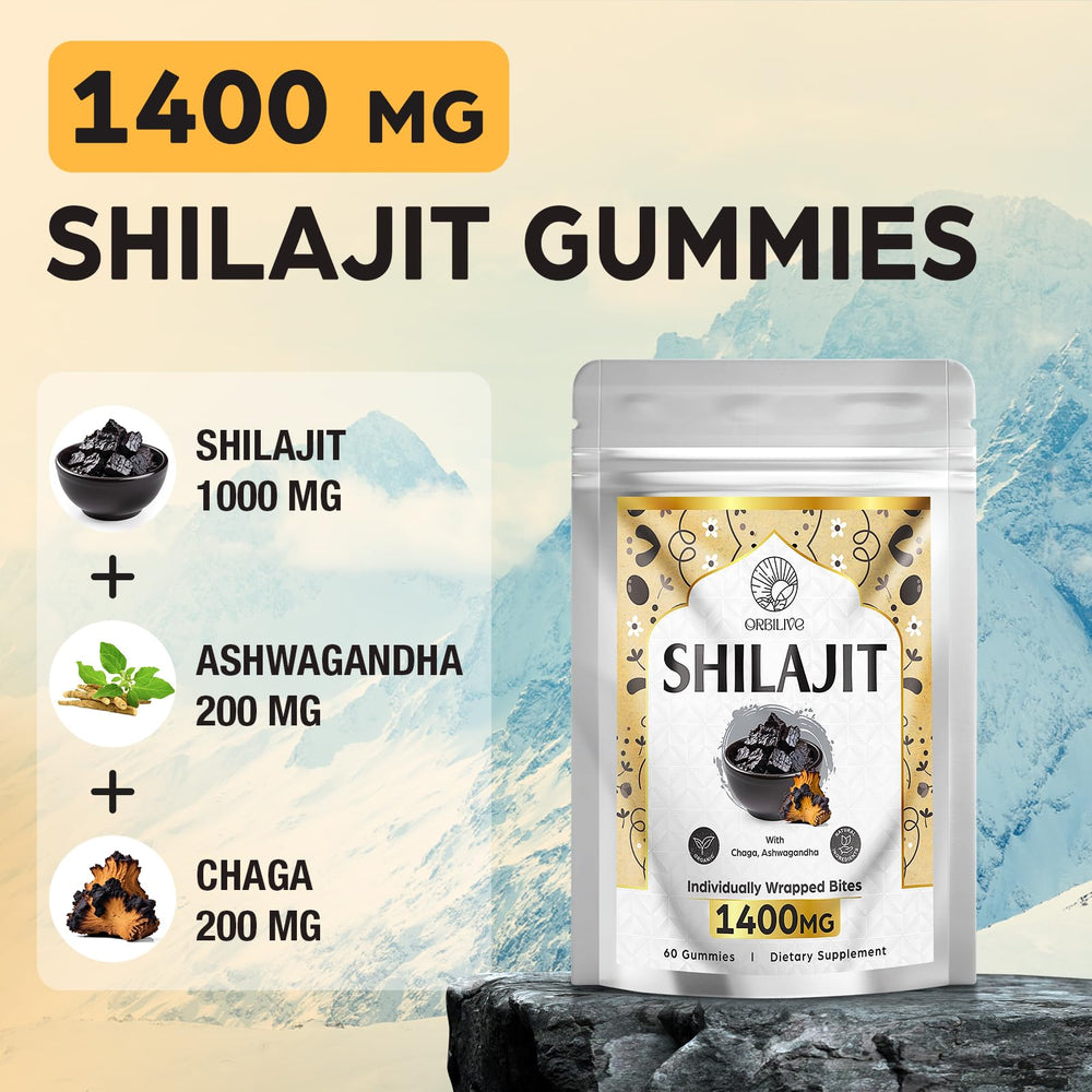 Travel-friendly individually wrapped Shilajit Gummies