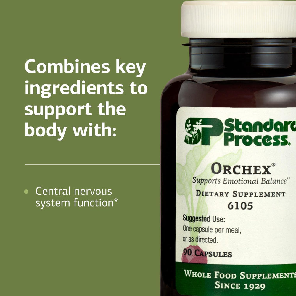 Orchex bottle with cap removed displaying capsules